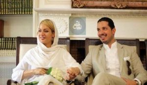 مهناز افشار و همسرش یاسین رامین در مراسم عقدشان