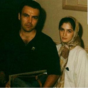 عکس قدیمی مرحوم عسل بدیعی در کنار همسر سابقش فریبرز عرب‌نیا