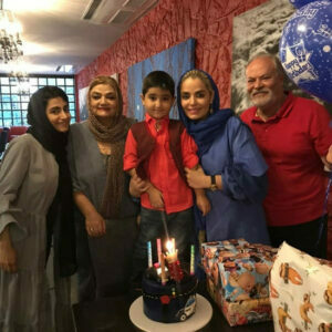 جشن تولد پسر سپیده خداوردی به هماه خانواده اش