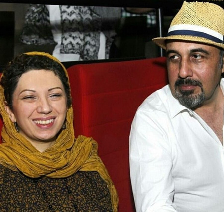 همسر رضا عطاران با شال خردلی