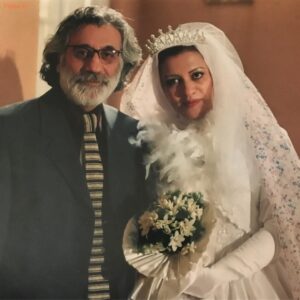 مسعود رایگان و همسرش