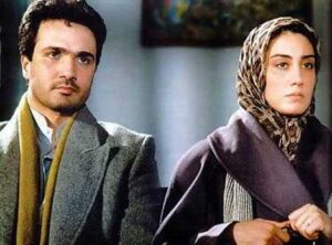 محمدرضا فروتن و هدیه تهرانی در فیلم قرمز