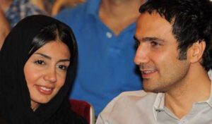 محمدرضا فروتن در کنار همسرش