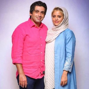 حمید گودرزی در کنار همسرش