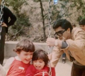 محمدرضا رهبری و پدرش و خواهرش مهسا