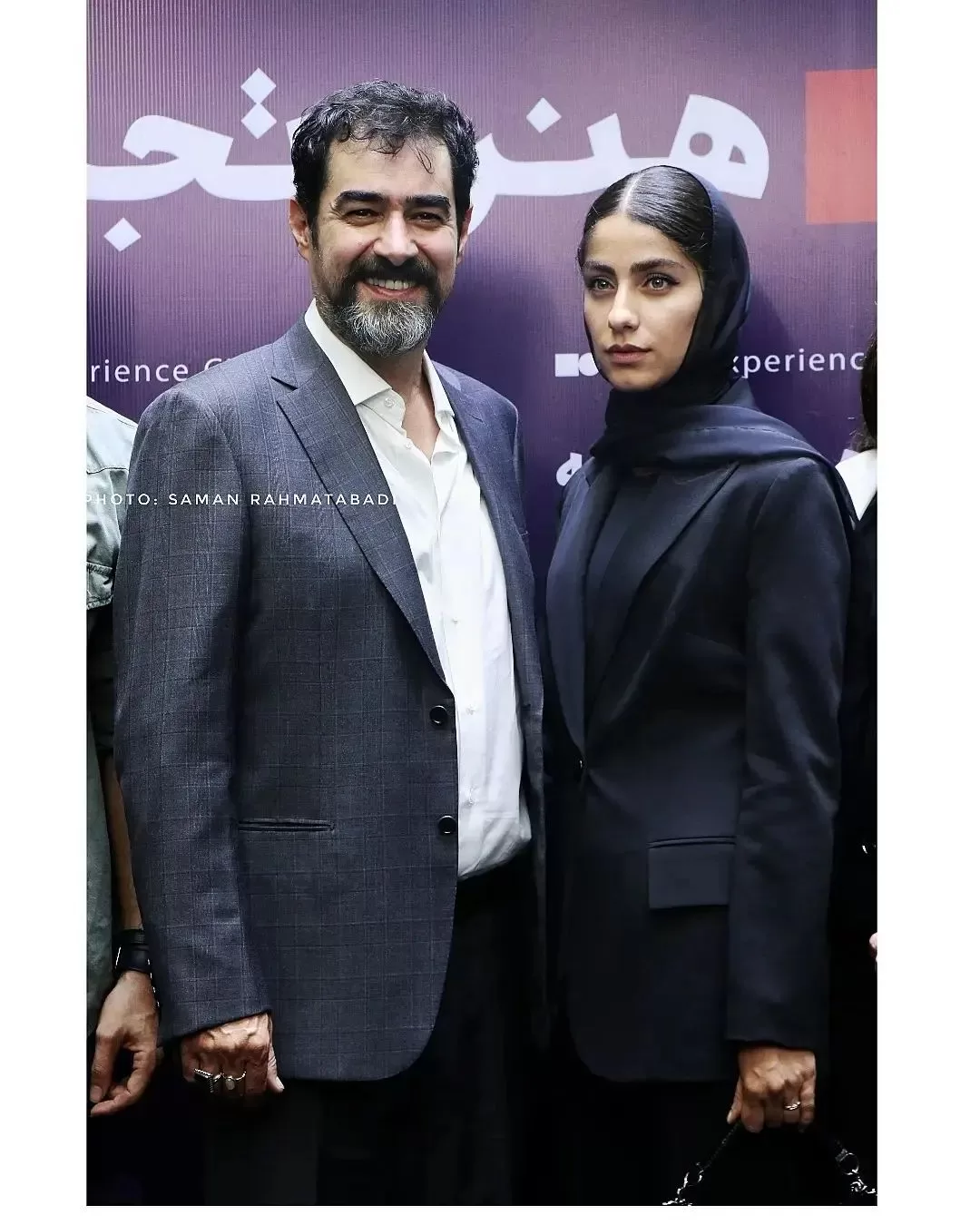 شهاب حسینی و همسرش در اکران مقیمان ناکجا