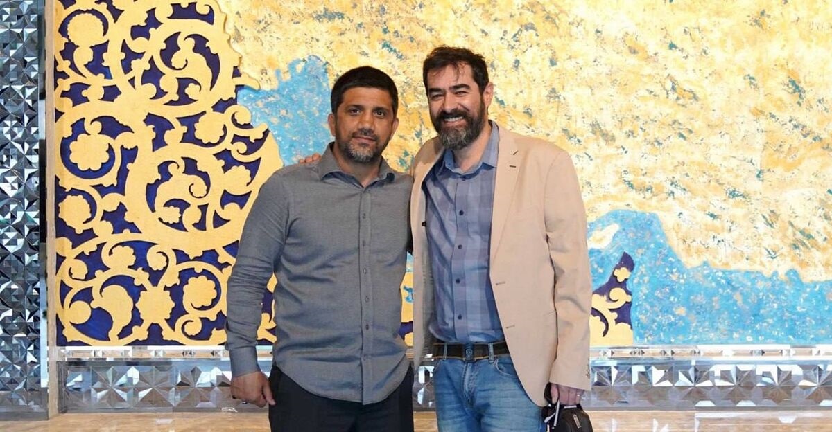 دیدار شهاب حسینی با یک کشتی گیر مشهور ایرانی