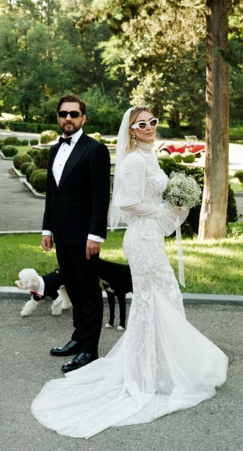 تصاویر عروسی بهرام رادان و همسرش در گرجستان
